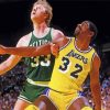 Larry Bird Vs Magic Johnson paint by number