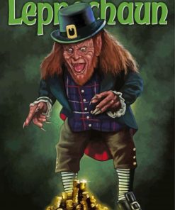 Leprechaun Horror Movie Poster paint by number