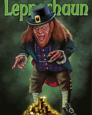 Leprechaun Horror Movie Poster paint by number