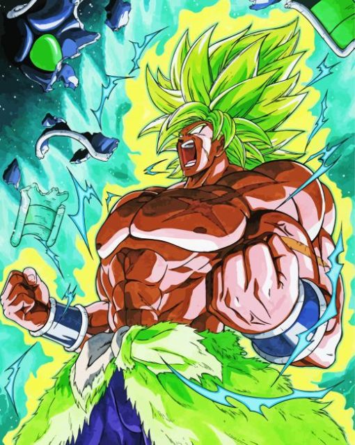 Mad Broly Character paint by number