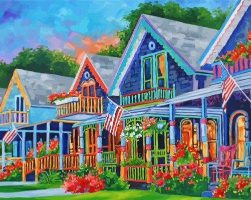 Massachusetts Marthas Vineyard Paint by number