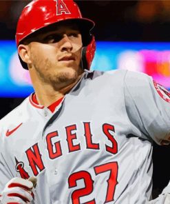 Mike Trout paint by number