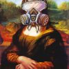 Mona Lisa With Mask paint by number