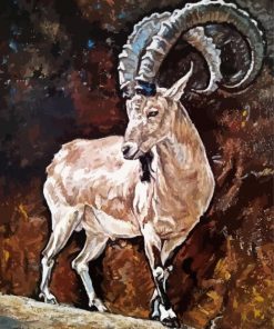 Mountain Goat Art paint by number