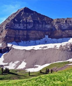 Mt Timpanogos paint by number