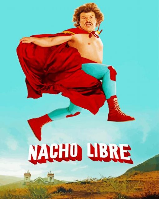 Nacho Libre Poster paint by number