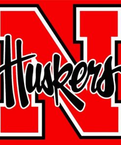Nebraska Huskers Logo paint by number