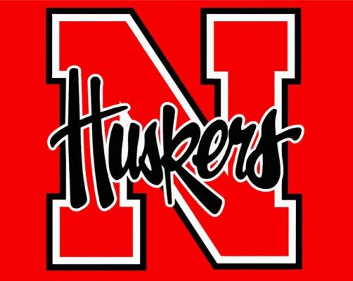 Nebraska Huskers Logo paint by number