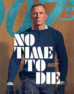 No Time To Die James Bond Poster paint by number