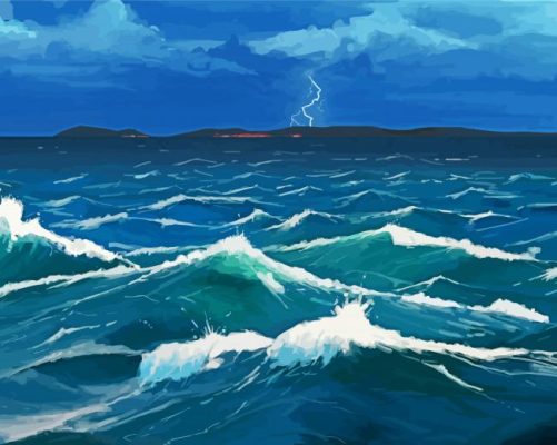 Ocean Storm paint by number