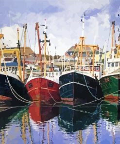 Old Trawlers paint by number