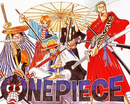 One Piece Samurai Anime paint by number