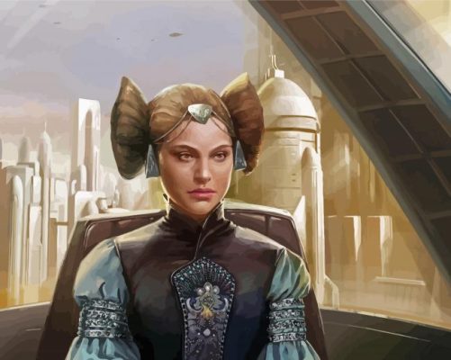 Padme Amidala Star Wars paint by number