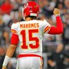 Patrick Mahomes American Football Quarterback paint by number