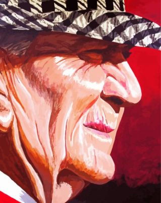 Paul Bear Bryant Side Profile Art paint by number