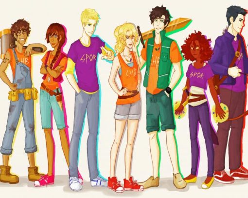 Percy Jackson And The Seven paint by number