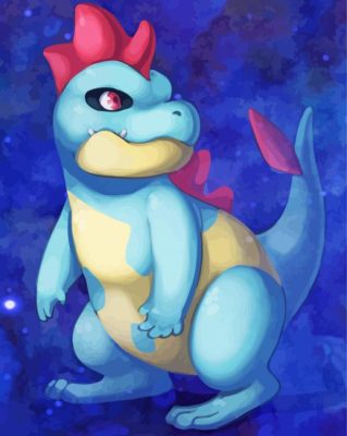 Pokemon Species Croconaw paint by number