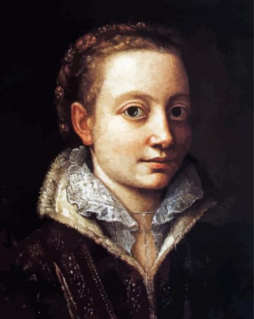 Portrait Of Minerva Anguissola Sofonisba paint by number