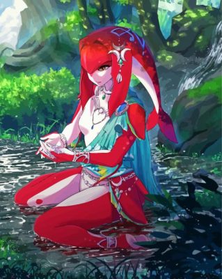 Princess Mipha paint by number