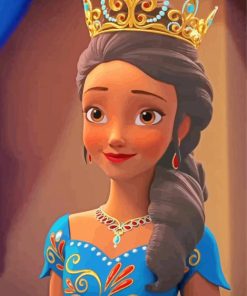 Queen Elena Of Avalor paint by number