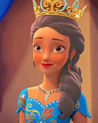 Queen Elena Of Avalor paint by number