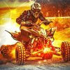 Racing Quad Bike paint by number