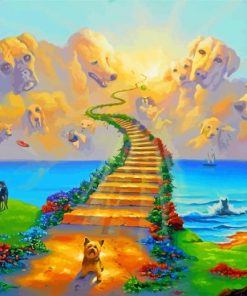Rainbow Bridge Dogs paint by number