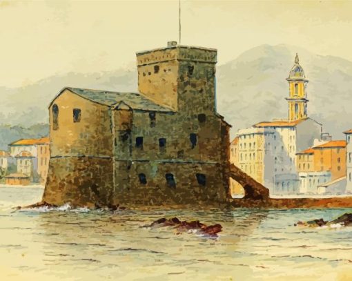 Rapallo Castle Art paint by number