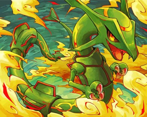 Rayquaza Art paint by number