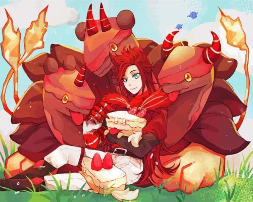 Red Velvet Cookie Run Kingdom Character paint by number