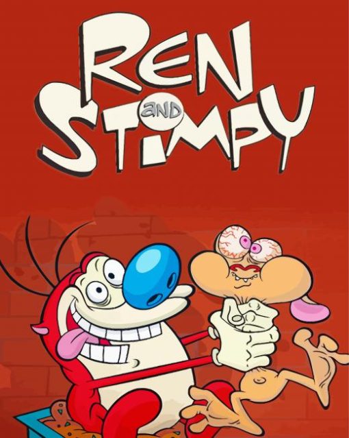 Ren And Stimpy paint by number