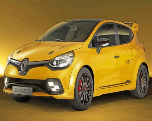 Renault Clio Sport Car paint by number