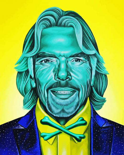 Richard Branson paint by number