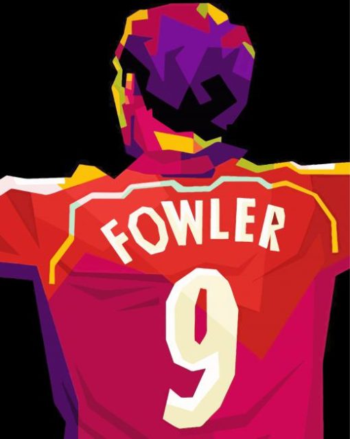 Robbie Fowler Footballer Pop Art Paint by number