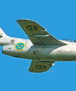 Saab 29 Tunnan Paint by number