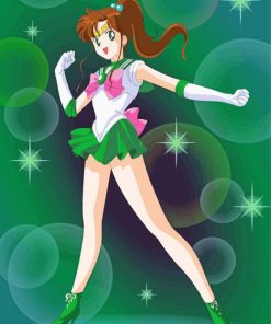 Sailor Jupiter Manga Anime Character paint by number