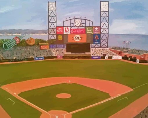 San Francisco Oracle Park Paint by number