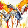 Sandhill Cranes Birds Art paint by number