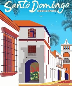 Santo Domingo Poster paint by number