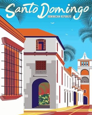 Santo Domingo Poster paint by number