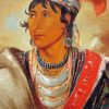Seminole Indian Lady paint by number