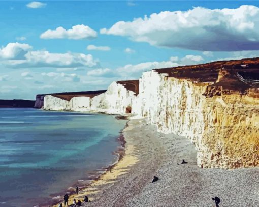 South Downs National Park England paint by number