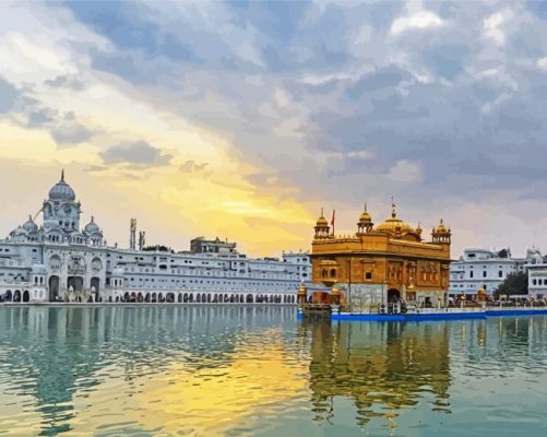 Sri Harmandir Sahib Paint by number