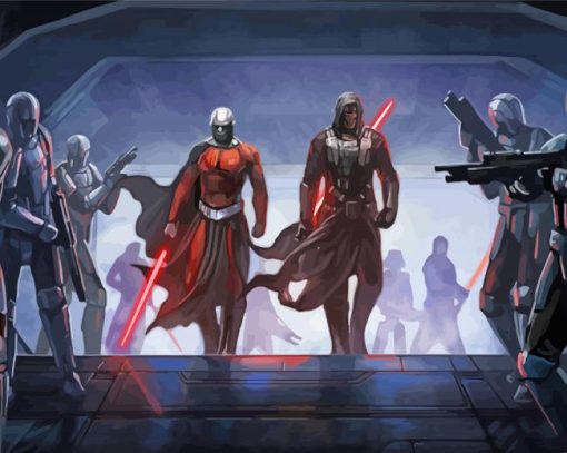 Star Wars Old Republic Game paint by number