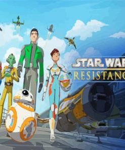 Star Wars Resistance Poster paint by number
