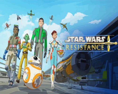 Star Wars Resistance Poster paint by number