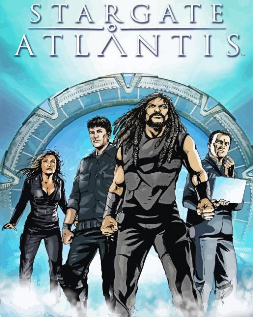 Stargate Atlantis Poster Art paint by number