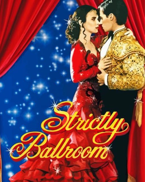 Strictly Ballroom Movie Poster paint by number