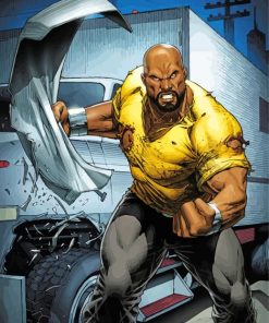 Superpower Luke Cage paint by number