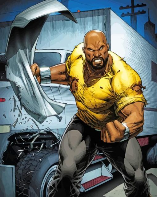 Superpower Luke Cage paint by number